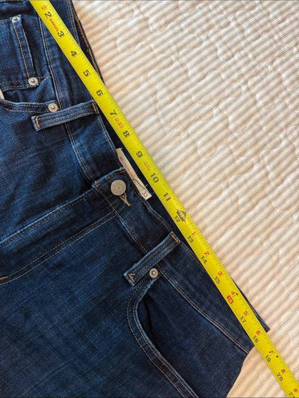 Levi’s Red Tag Dark Wash Denim Shorts - Picture 11 of 14